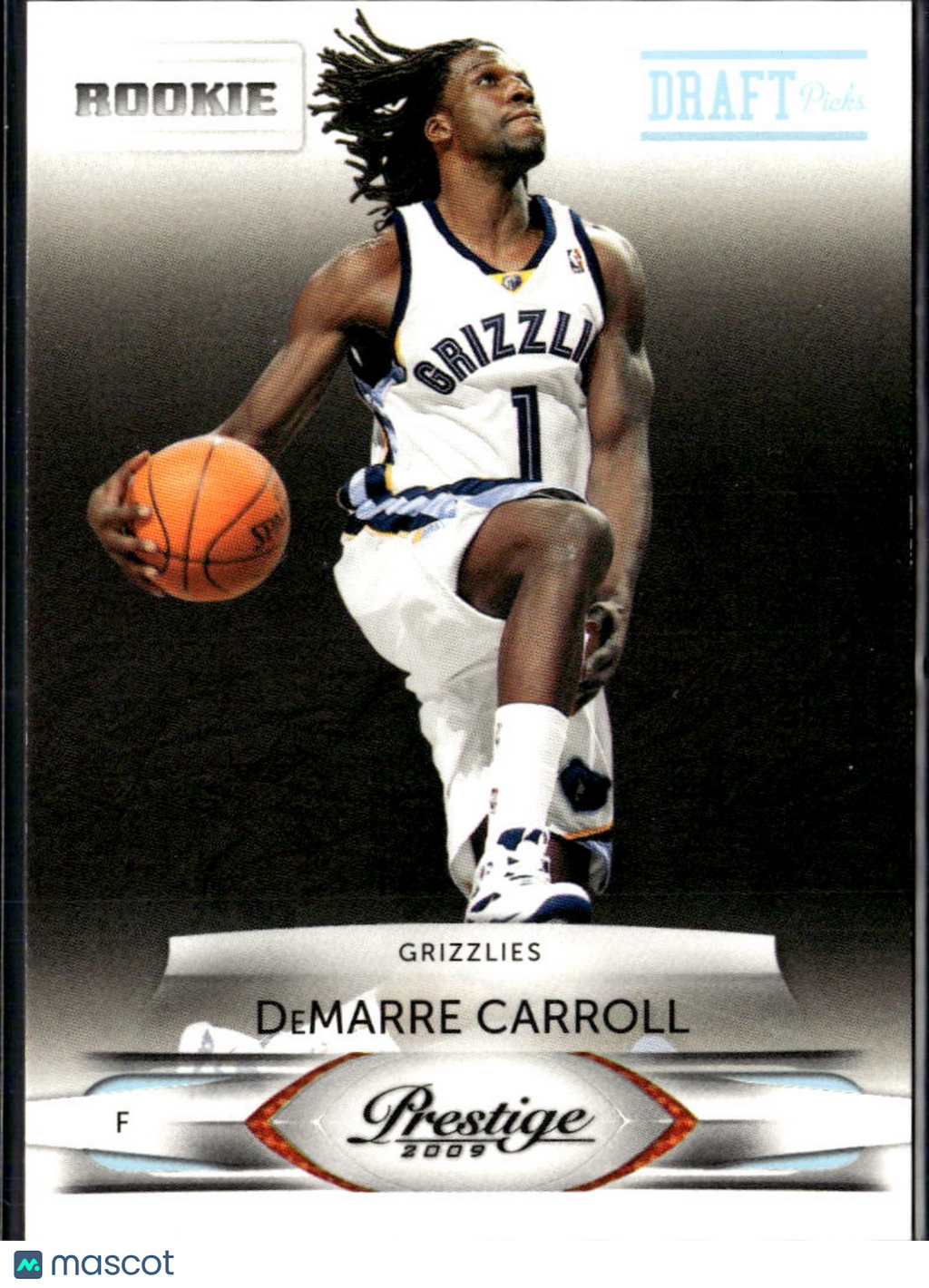 DeMarre Carroll 2009 Prestige Draft Picks Light Blue RC /999 Memphis Grizzlies