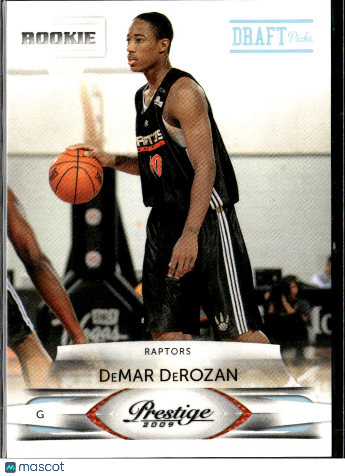 DeMar DeRozan 2009 Prestige Draft Picks Light Blue RC /999 Toronto Raptors