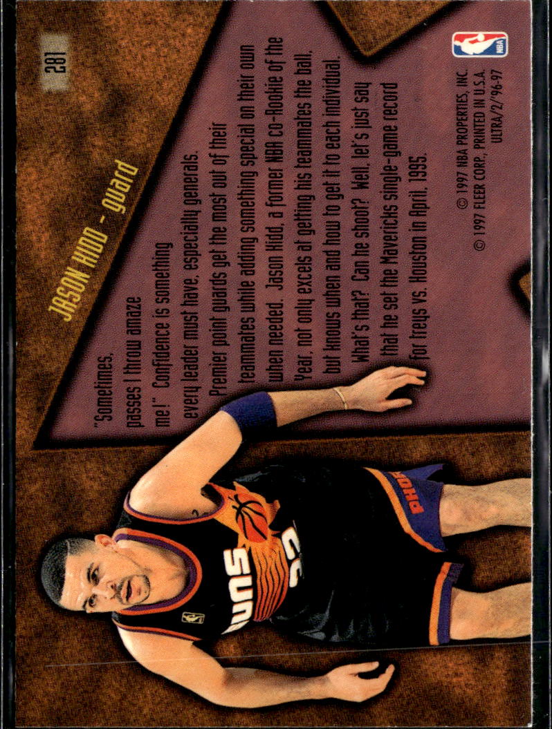 Jason Kidd 1997 Fleer Ultra Step It Up Phoenix Suns