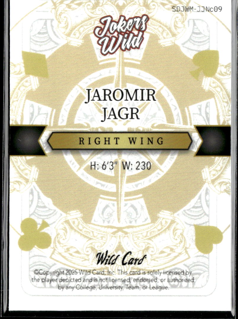 Jaromir Jagr 2025 Wild Card Jokers Wild Pittsburgh Penguins 1/1