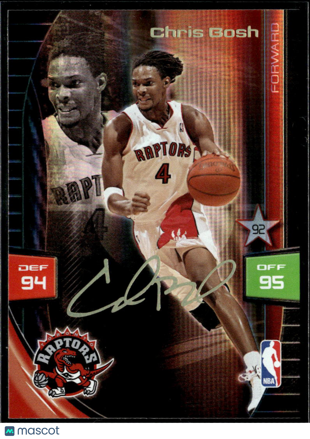 Chris Bosh 2009-10 Panini Adrenalyn XL Signature Toronto Raptors