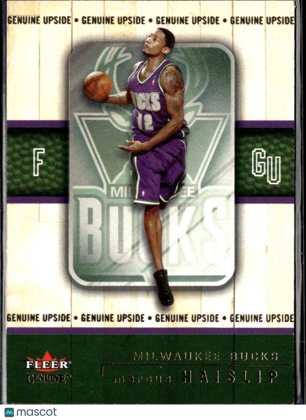 Marcus Haislip 2002 Fleer Genuine Upside /2002 Milwaukee Bucks