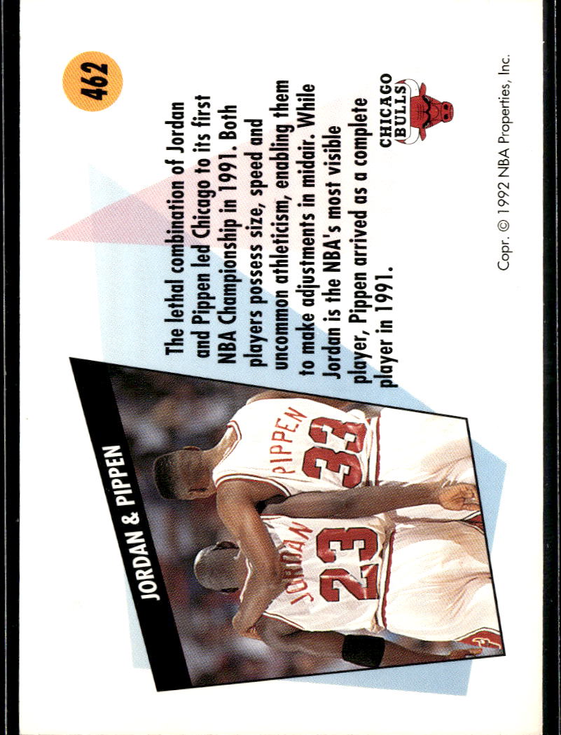 Michael Jordan Scottie Pippen 1992 SkyBox Chicago Bulls
