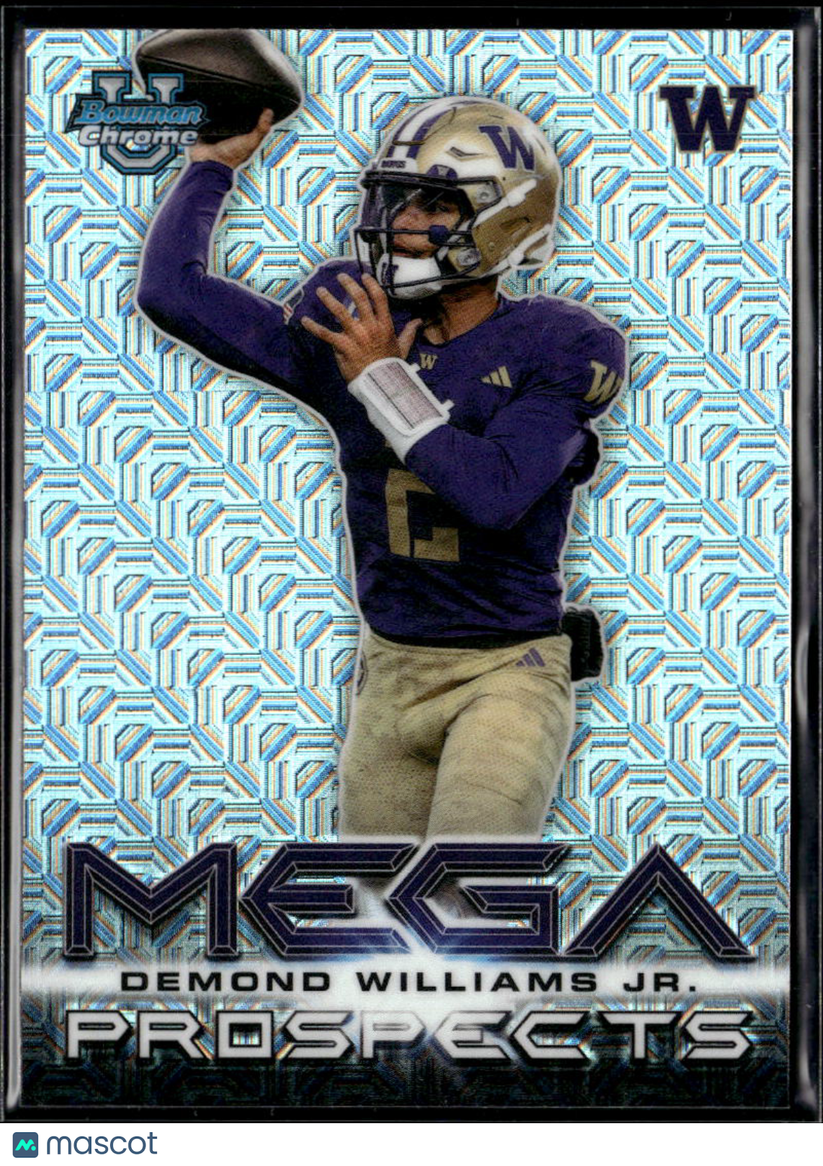 Demond Williams Jr. 2026 Bowman Chrome Mega Box Mojo Refractor Washington