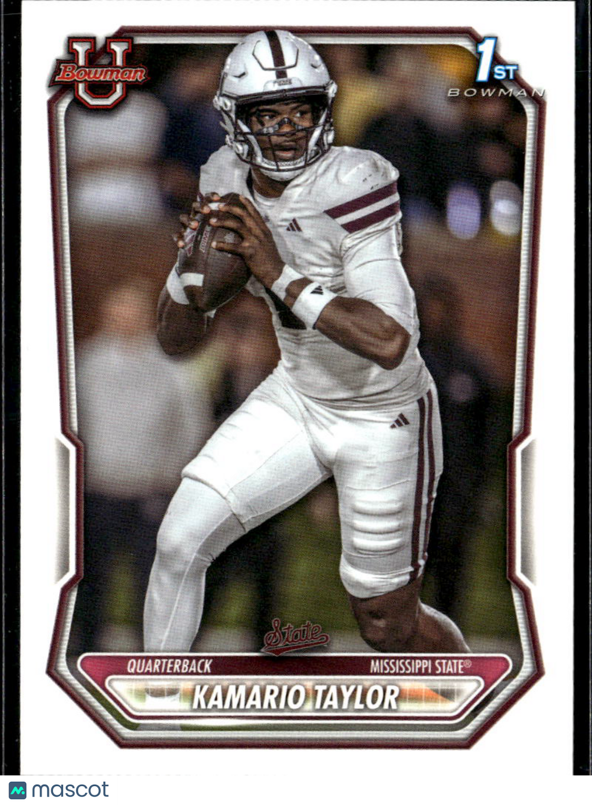 Kamario Taylor 2026 Bowman 1st Rookie RC Mississippi State Bulldogs