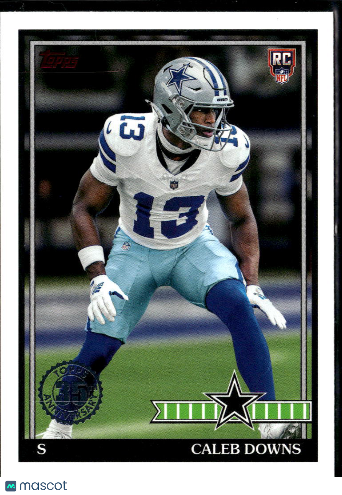 Caleb Downs 2026 Topps 35th Anniversary Rookie RC Dallas Cowboys