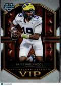 Bryce Underwood 2026 Bowman Chrome VIP Refractor Michigan Wolverines