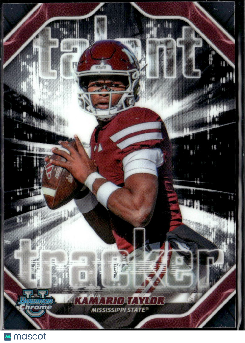 Kamario Taylor 2026 Bowman Chrome Talent Tracker Mississippi State Bulldogs