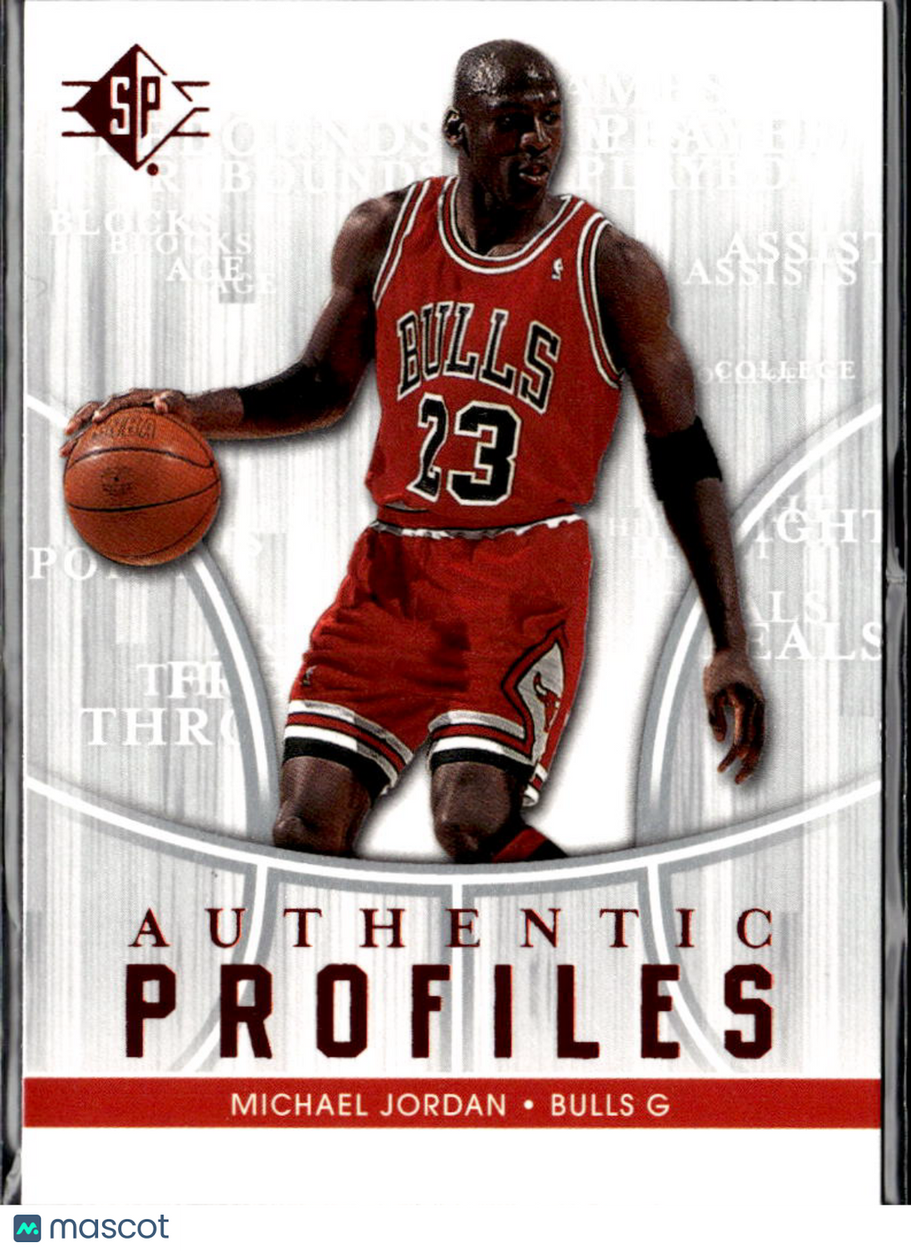 Michael Jordan 2008-09 Upper Deck SP Authentic Profiles #AP10 Chicago Bulls