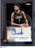 Chet Holmgren 2026 Topps Chrome Update Auto Autograph Oklahoma City Thunder