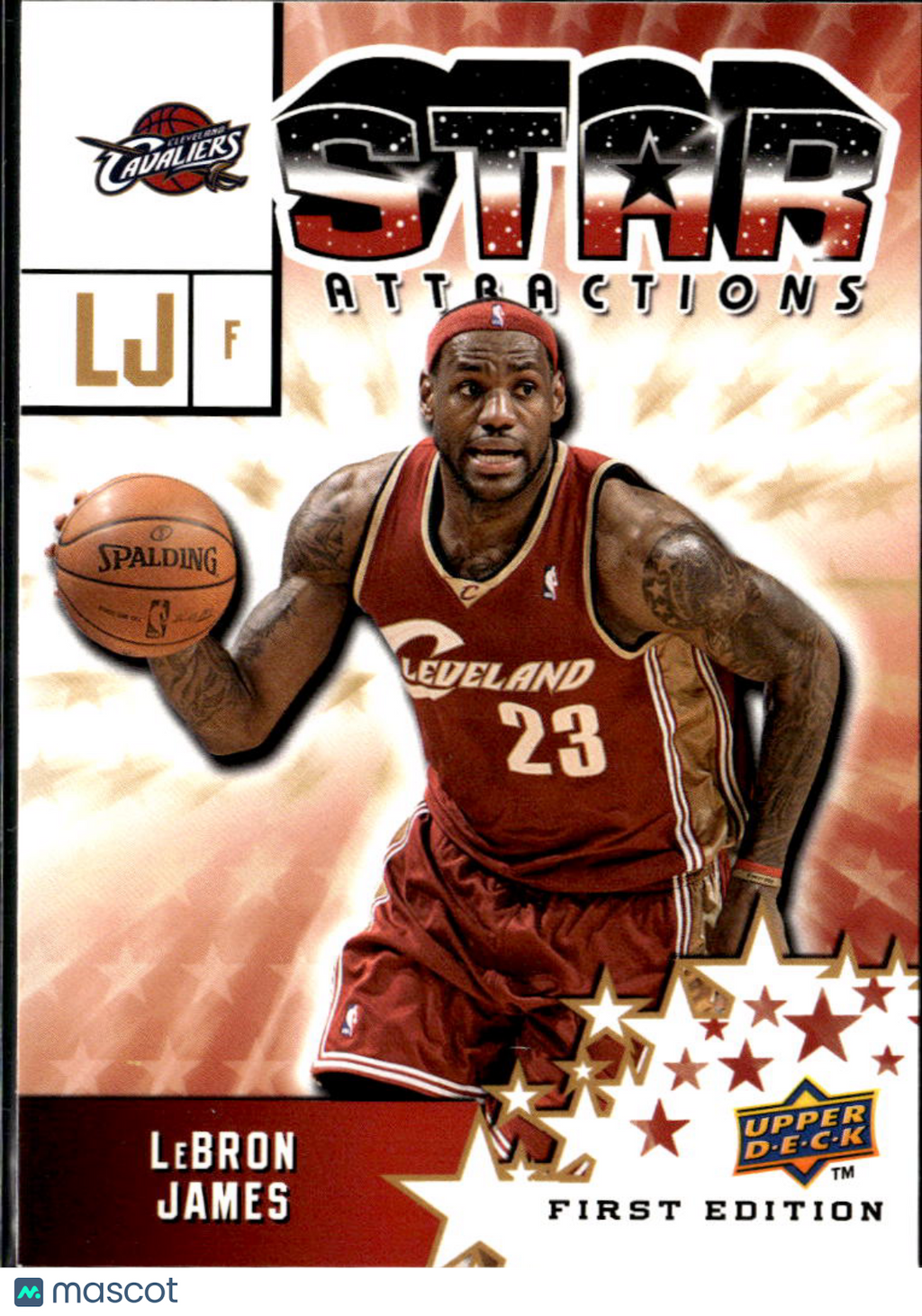 LeBron James 2009-10 Upper Deck Star Attractions Cleveland Cavaliers