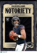 Caleb Williams 2024 Mosaic Notoriety Rookie RC Chicago Bears