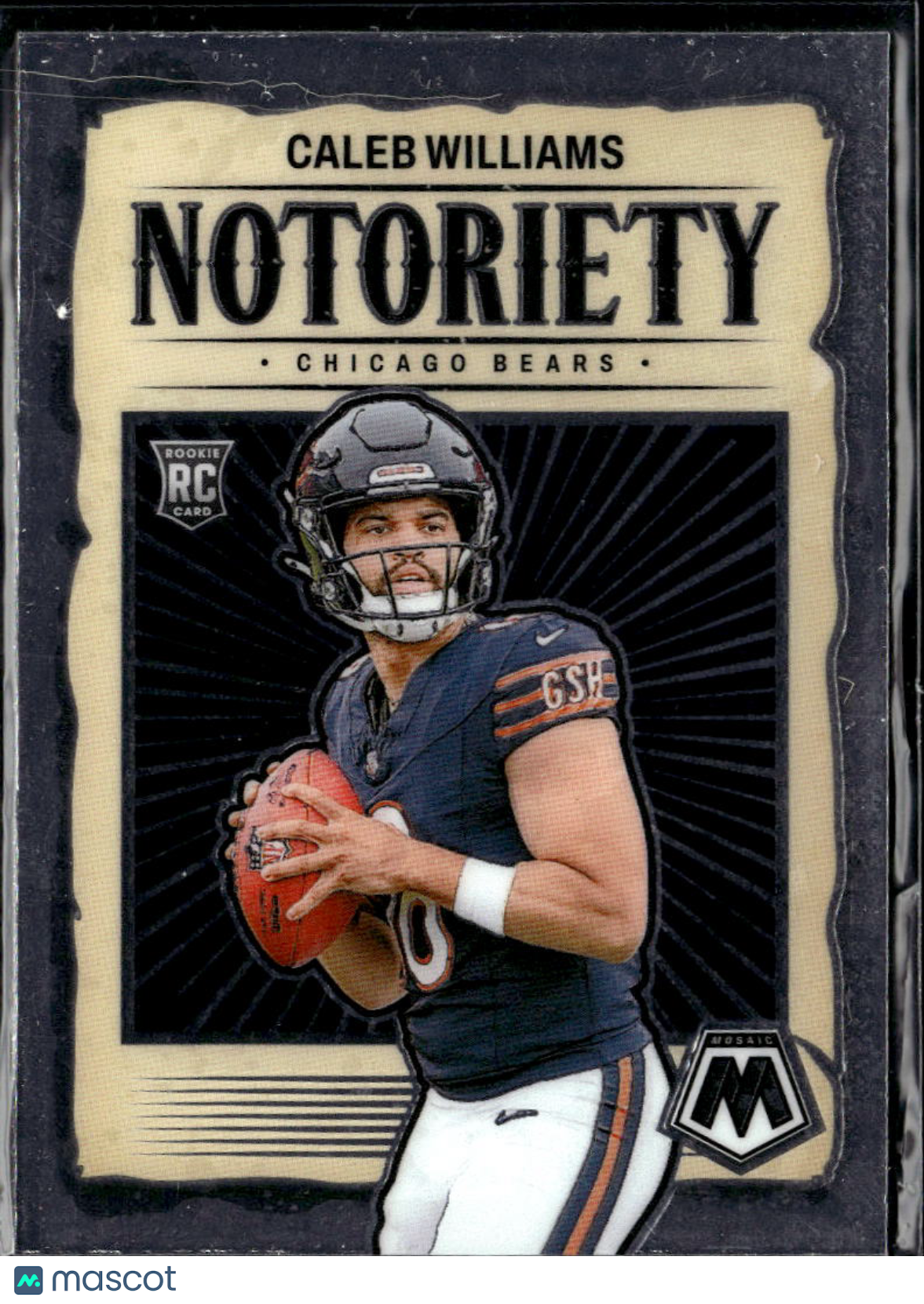 Caleb Williams 2024 Mosaic Notoriety Rookie RC Chicago Bears