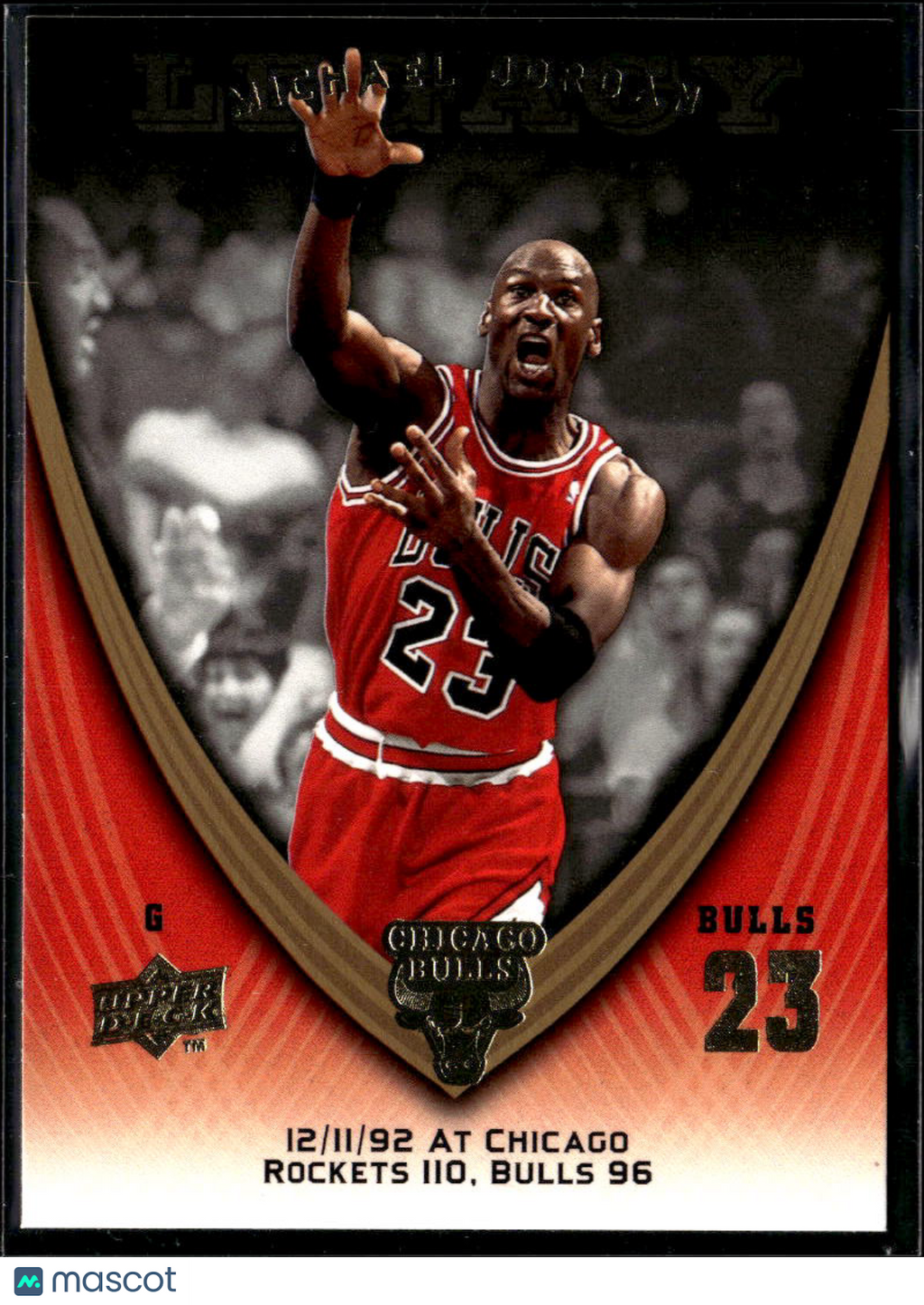 Michael Jordan 2009 Upper Deck Legacy #606 Chicago Bulls