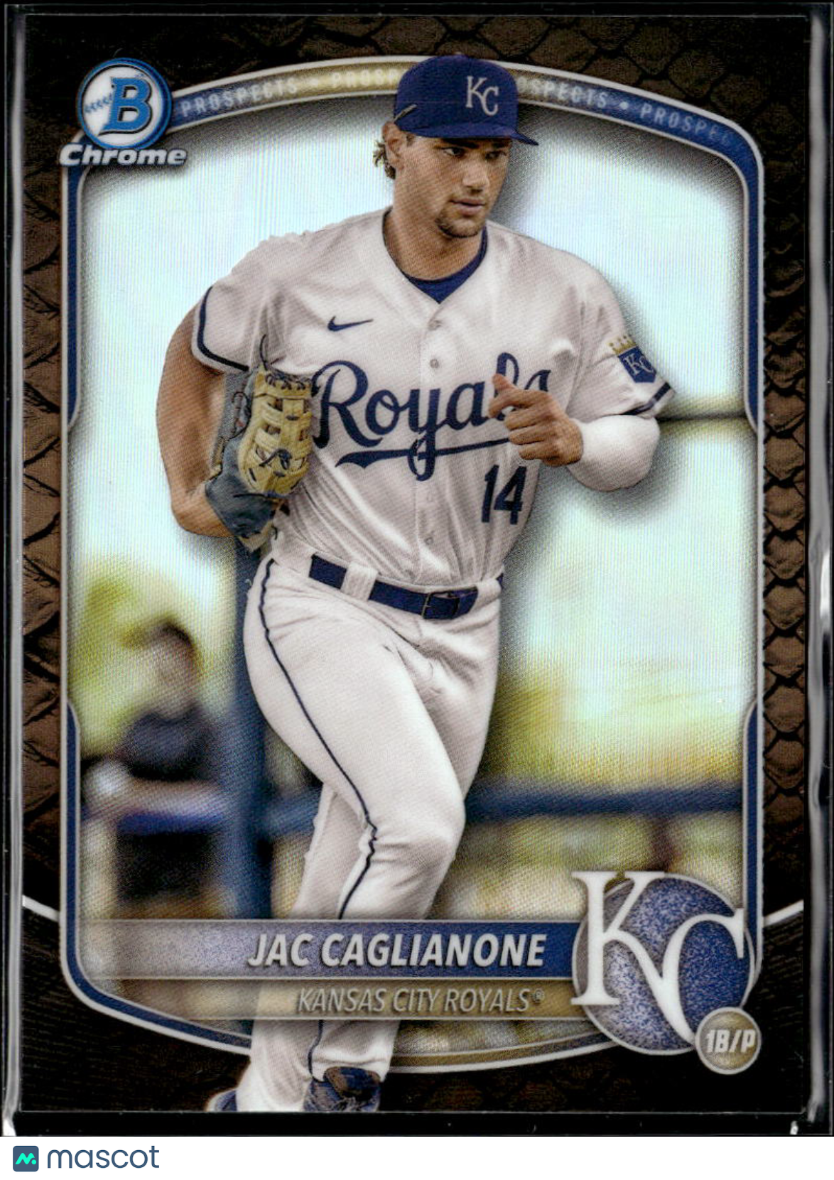 Jac Caglianone 2025 Bowman Chrome Reptilian Kansas City Royals