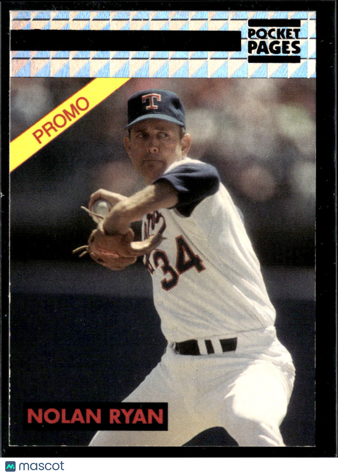 Nolan Ryan 1993 Pocket Pages Card Show Digest Promo Texas Rangers