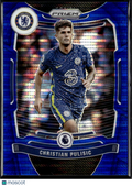 Christian Pulisic 2021-22 Prizm Soccer Blue Pulsar 190/199 Chelsea