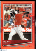 Shohei Ohtani 2020 Donruss Holo Red Los Angeles Angels