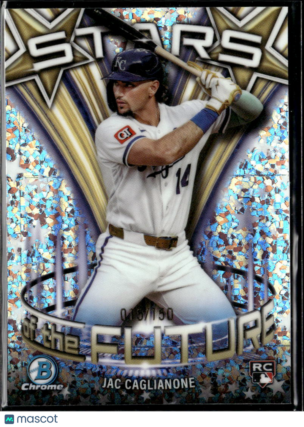 Jac Caglianone 2026 Bowman Chrome Stars of the Future RC 15/150 KC Royals