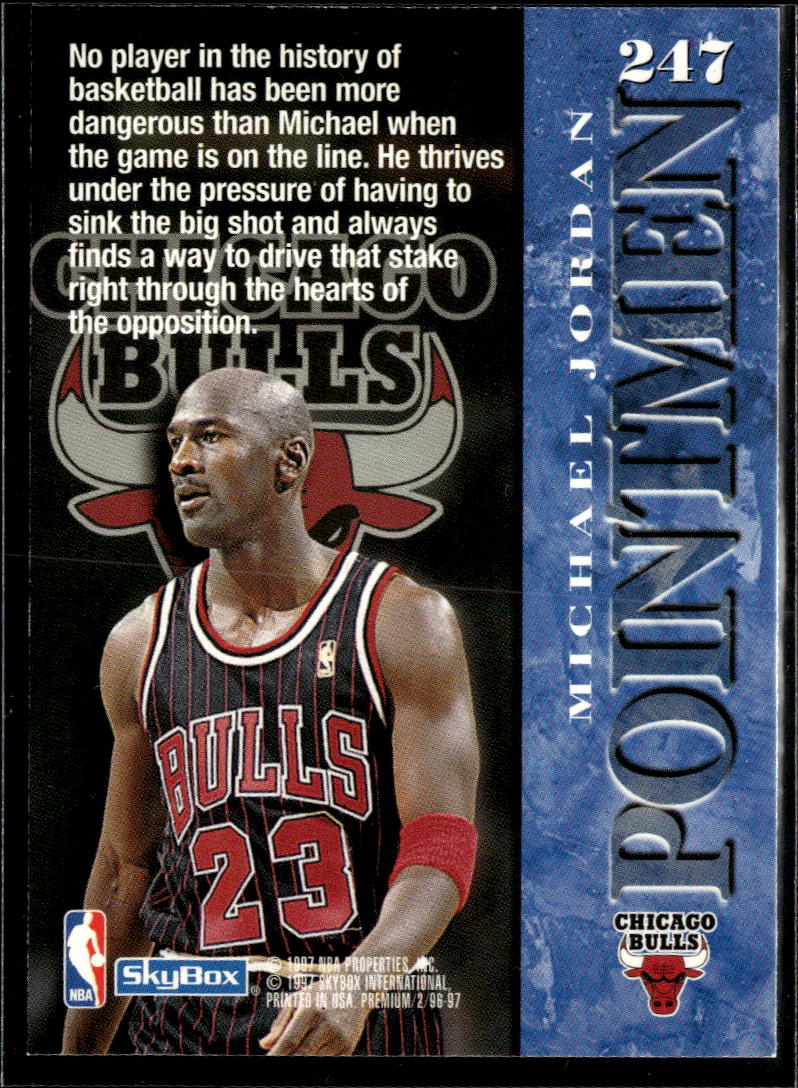Michael Jordan 1997 SkyBox Premium Point Men #247 Chicago Bulls