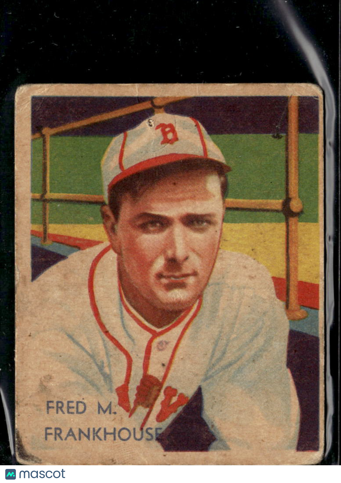 Fred Frankhouse 1934 National Chicle Diamond Stars Boston Braves