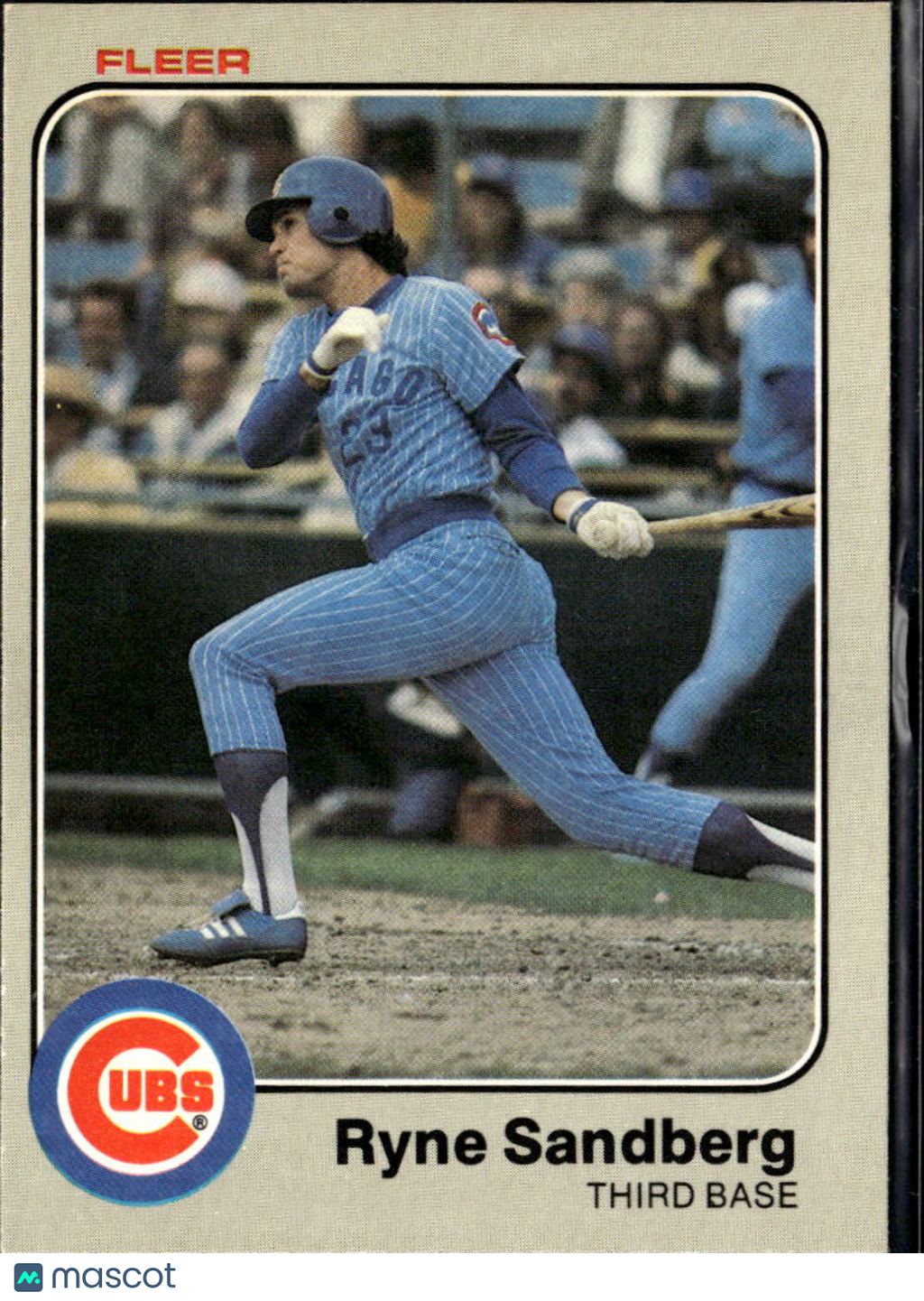 Ryne Sandberg 1983 Fleer Rookie RC #507 Chicago Cubs
