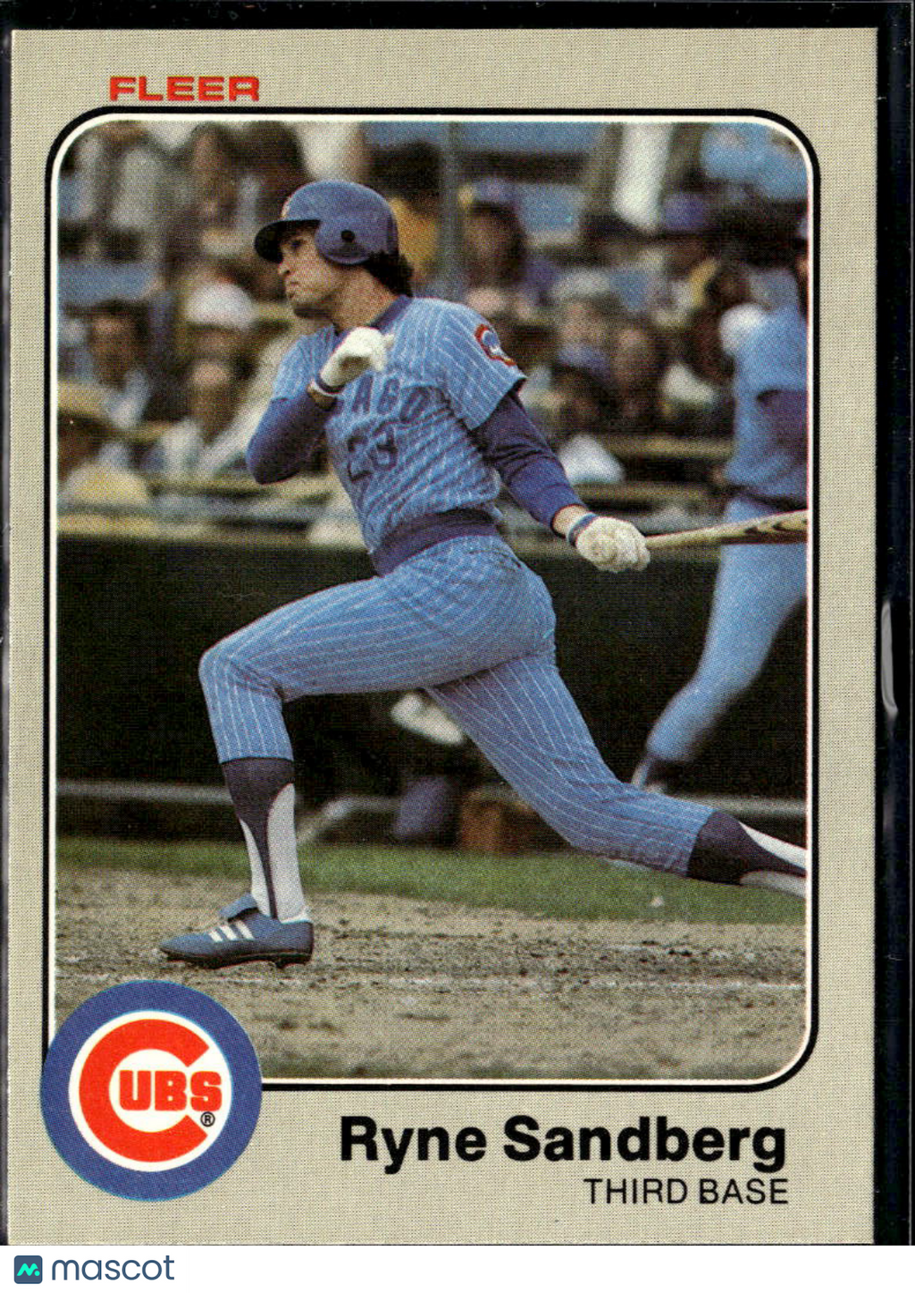 Ryne Sandberg 1983 Fleer Rookie RC #507 Chicago Cubs