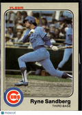 Ryne Sandberg 1983 Fleer Rookie RC #507 Chicago Cubs