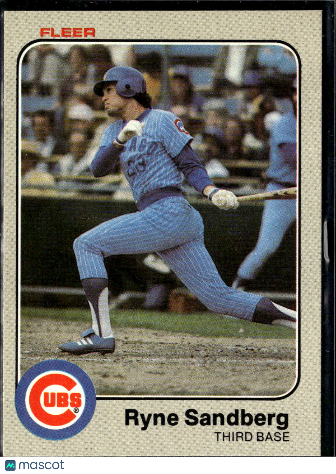 Ryne Sandberg 1983 Fleer Rookie RC #507 Chicago Cubs