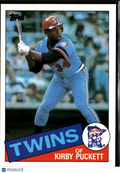 Kirby Puckett 1985 Topps Rookie RC #536 Minnesota Twins