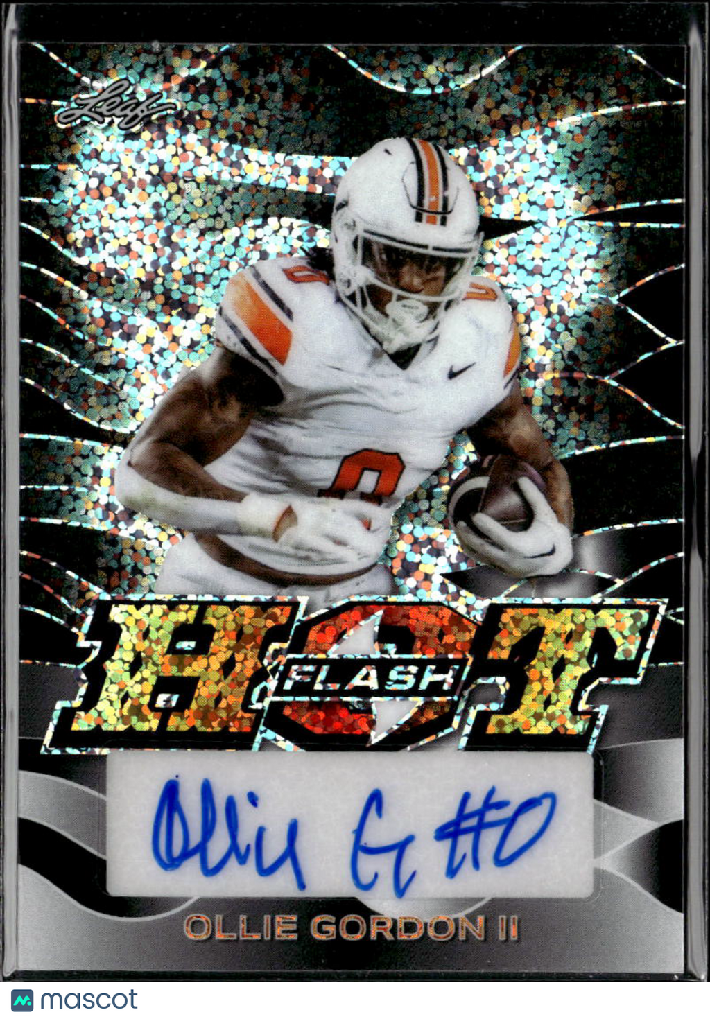 Ollie Gordon II 2024 Leaf Flash Auto Autogtaph RC /10 Oklahoma State OSU