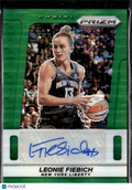 Leonie Fiebich 2025 Prizm Auto Autograph Green Pulsar 1/25 New York Liberty