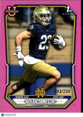 Nolan James Jr. 2026 Bowman 1st Pink Rookie RC 43/250 Notre Dame Fighting Irish