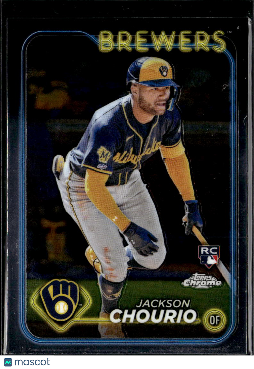 Jackson Chourio 2024 Topps Chrome Rookie RC #161 Milwaukee Brewers