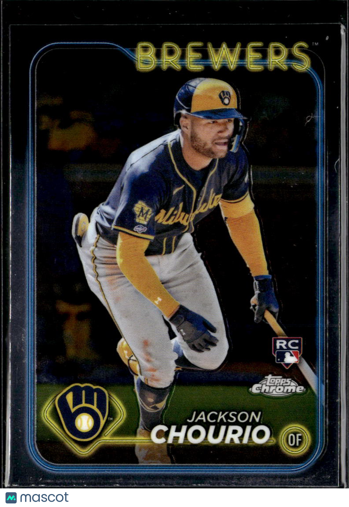 Jackson Chourio 2024 Topps Chrome Rookie RC #161 Milwaukee Brewers