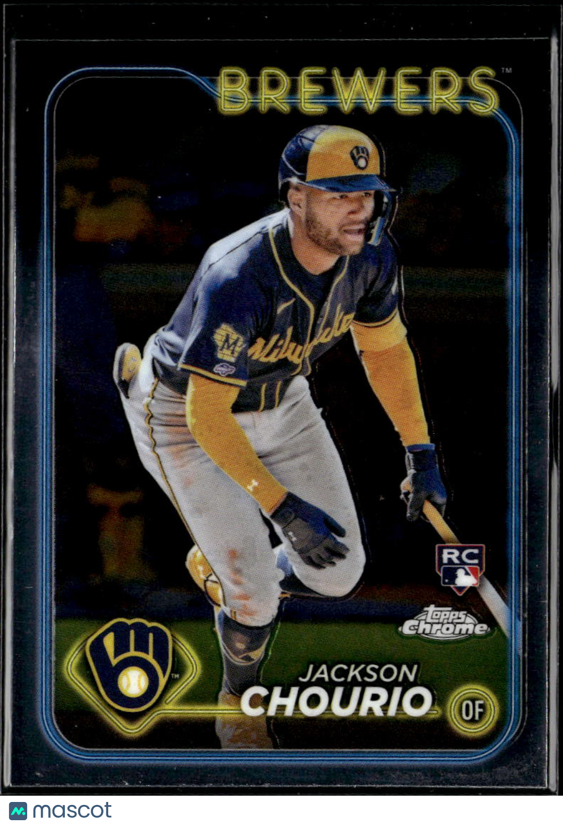 Jackson Chourio 2024 Topps Chrome Rookie RC #161 Milwaukee Brewers
