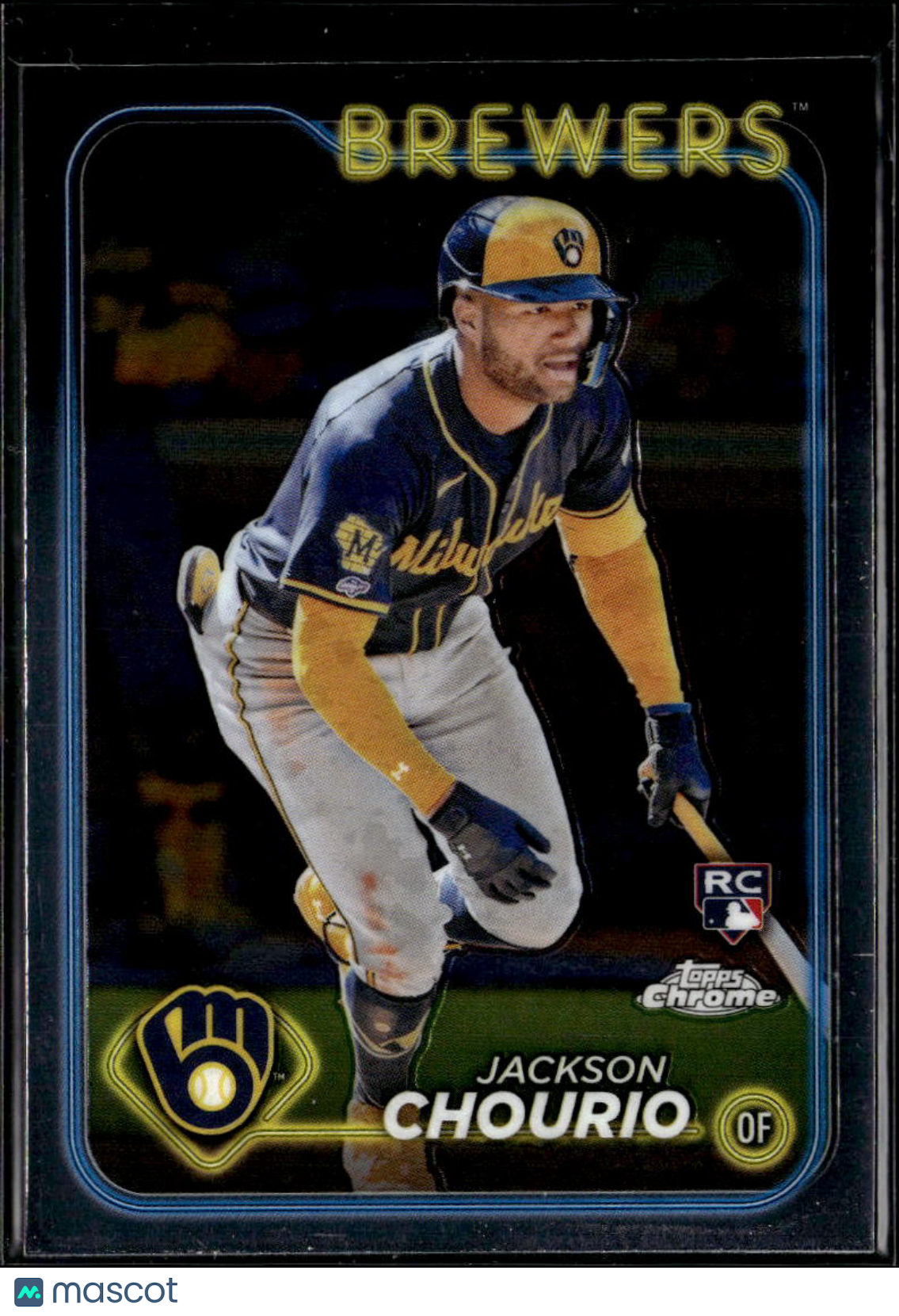 Jackson Chourio 2024 Topps Chrome Rookie RC #161 Milwaukee Brewers