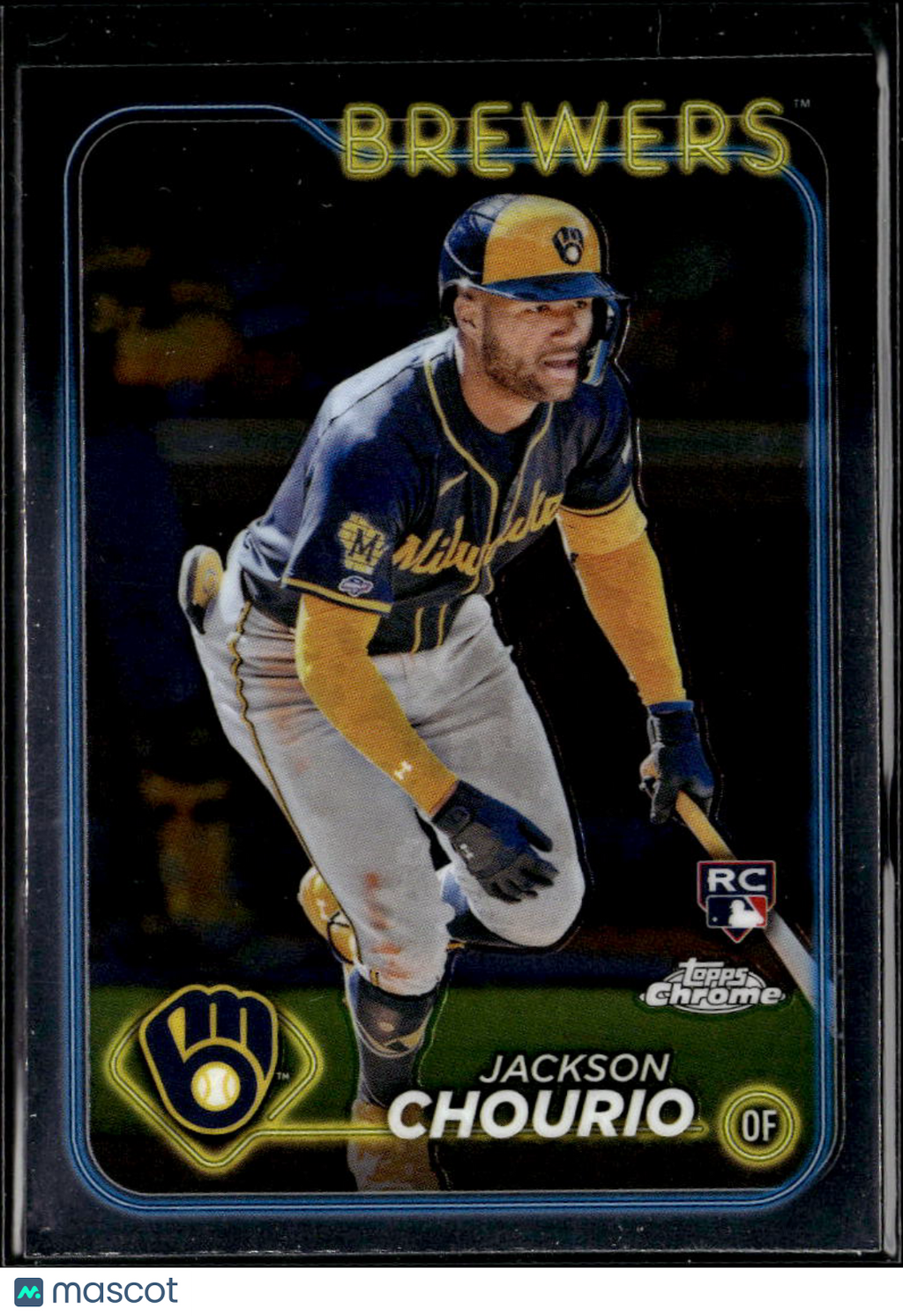 Jackson Chourio 2024 Topps Chrome Rookie RC #161 Milwaukee Brewers
