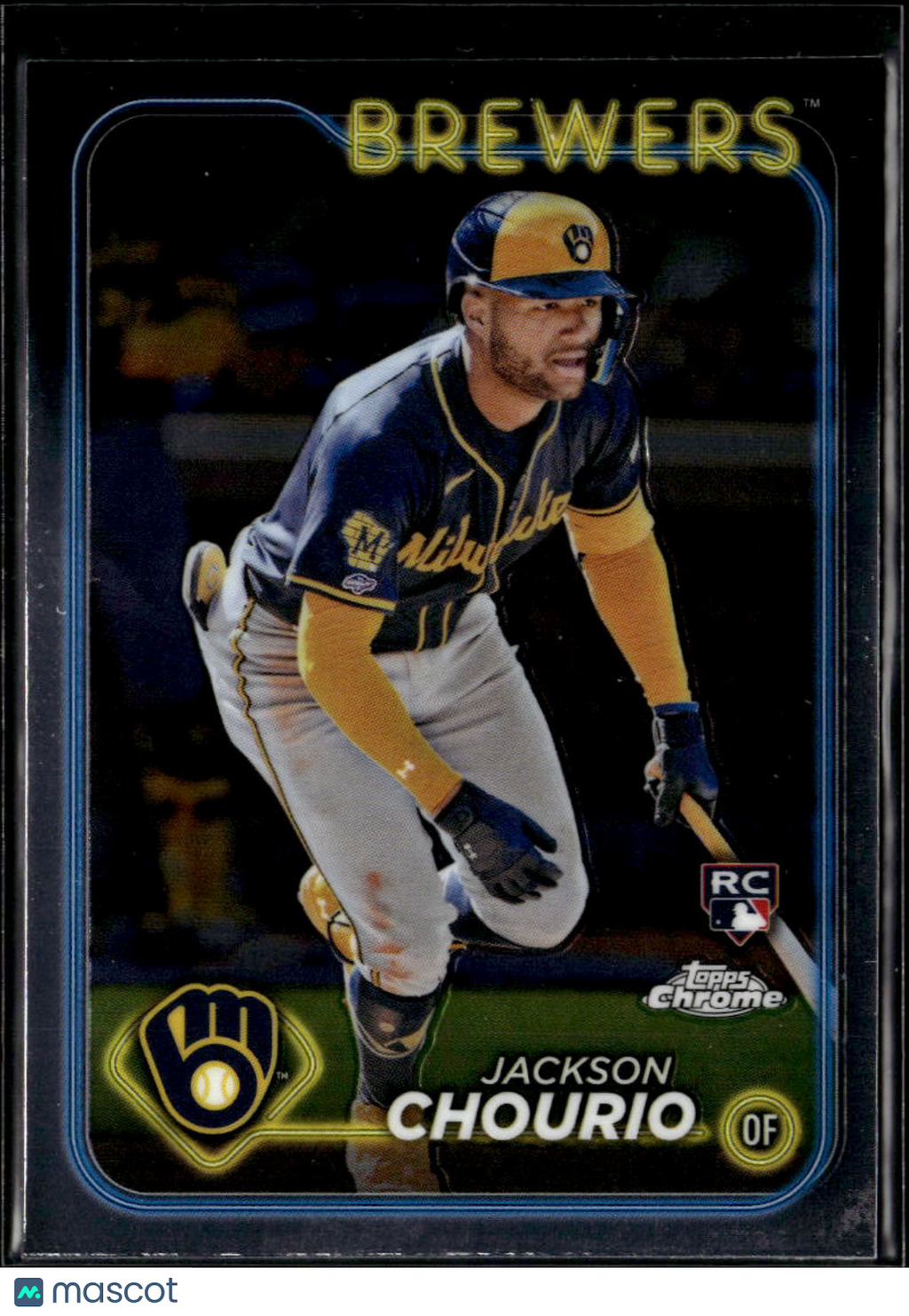 Jackson Chourio 2024 Topps Chrome Rookie RC #161 Milwaukee Brewers