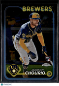 Jackson Chourio 2024 Topps Chrome Rookie RC #161 Milwaukee Brewers