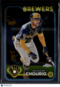 Jackson Chourio 2024 Topps Chrome Rookie RC #161 Milwaukee Brewers