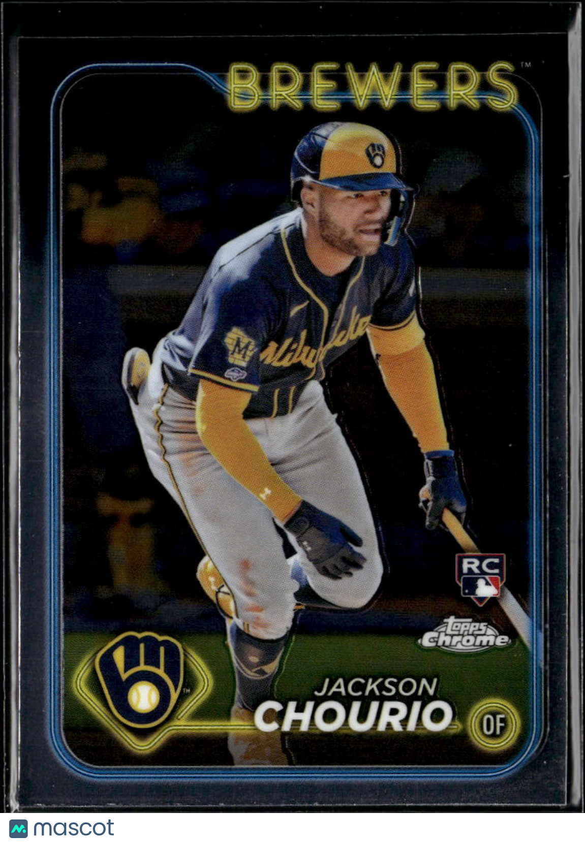 Jackson Chourio 2024 Topps Chrome Rookie RC #161 Milwaukee Brewers