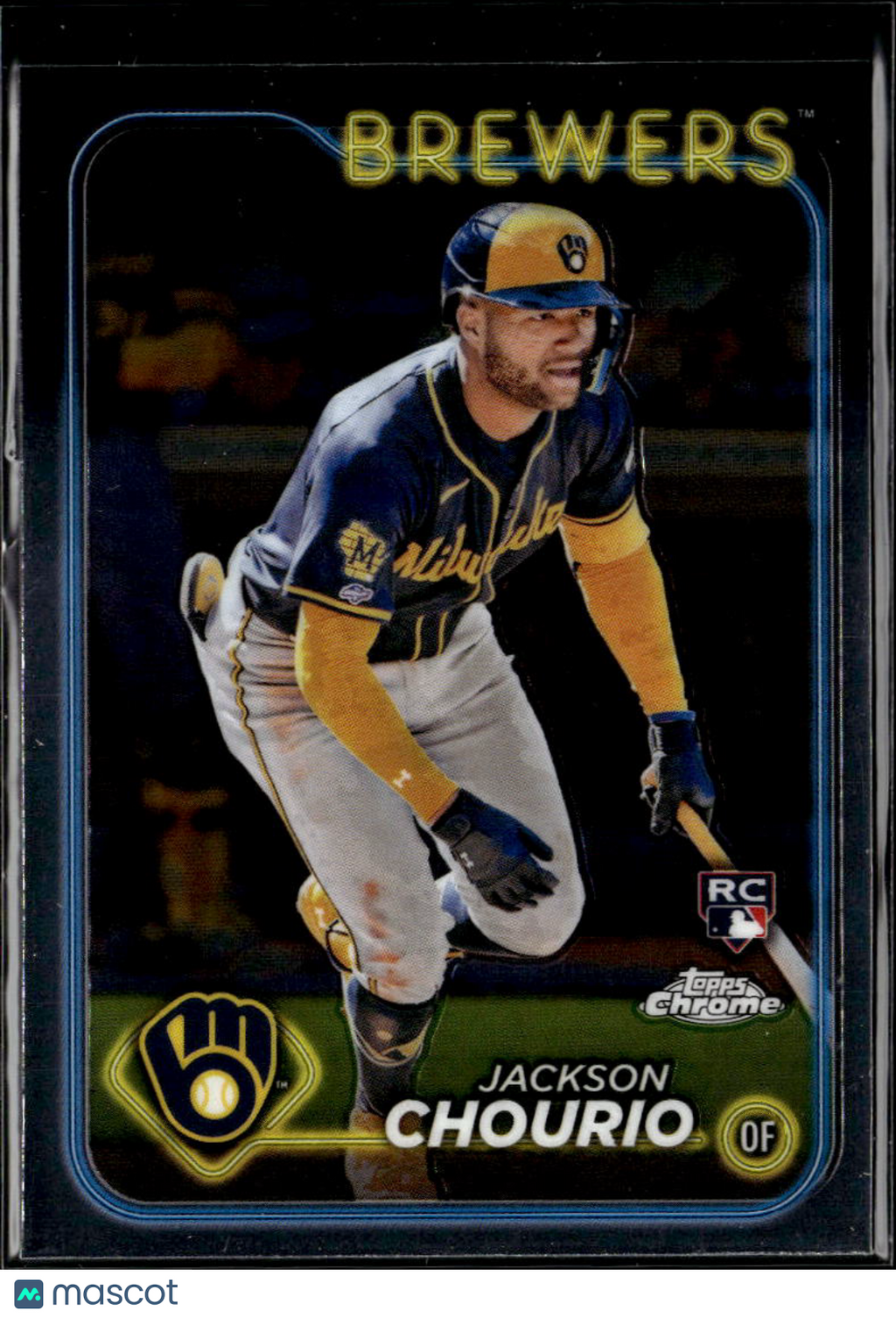 Jackson Chourio 2024 Topps Chrome Rookie RC #161 Milwaukee Brewers