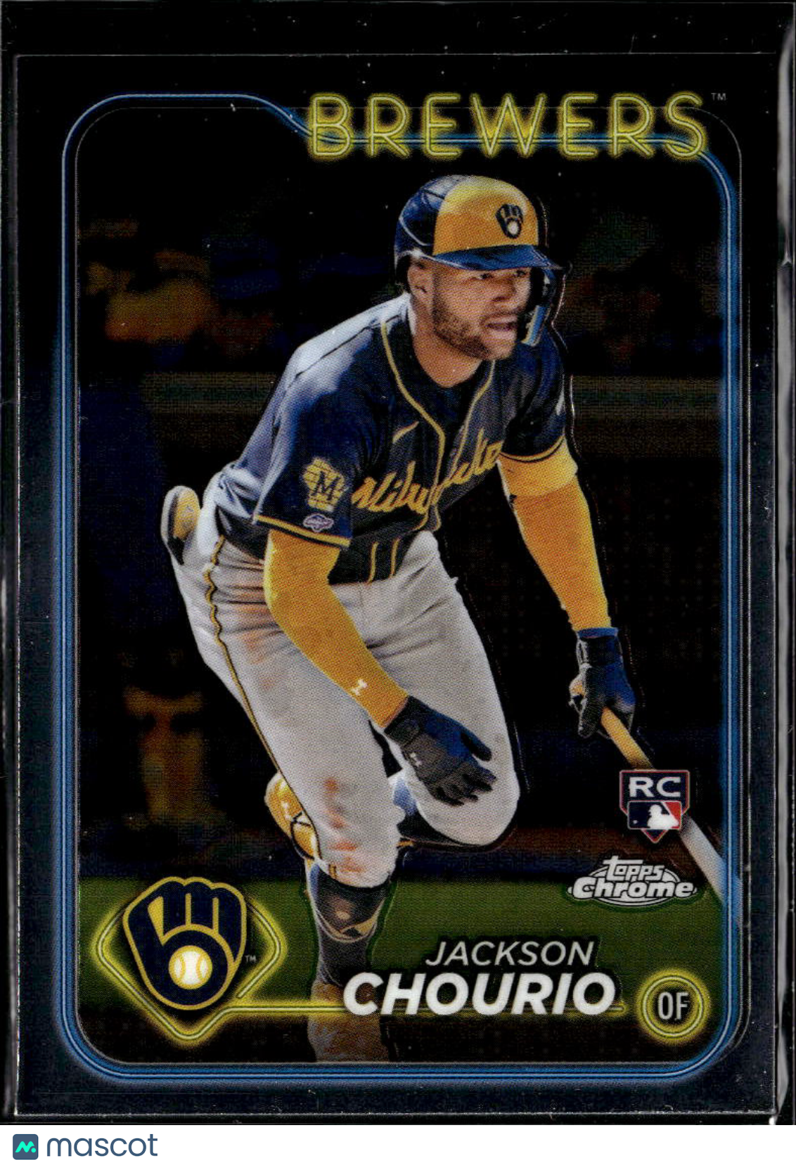 Jackson Chourio 2024 Topps Chrome Rookie RC #161 Milwaukee Brewers