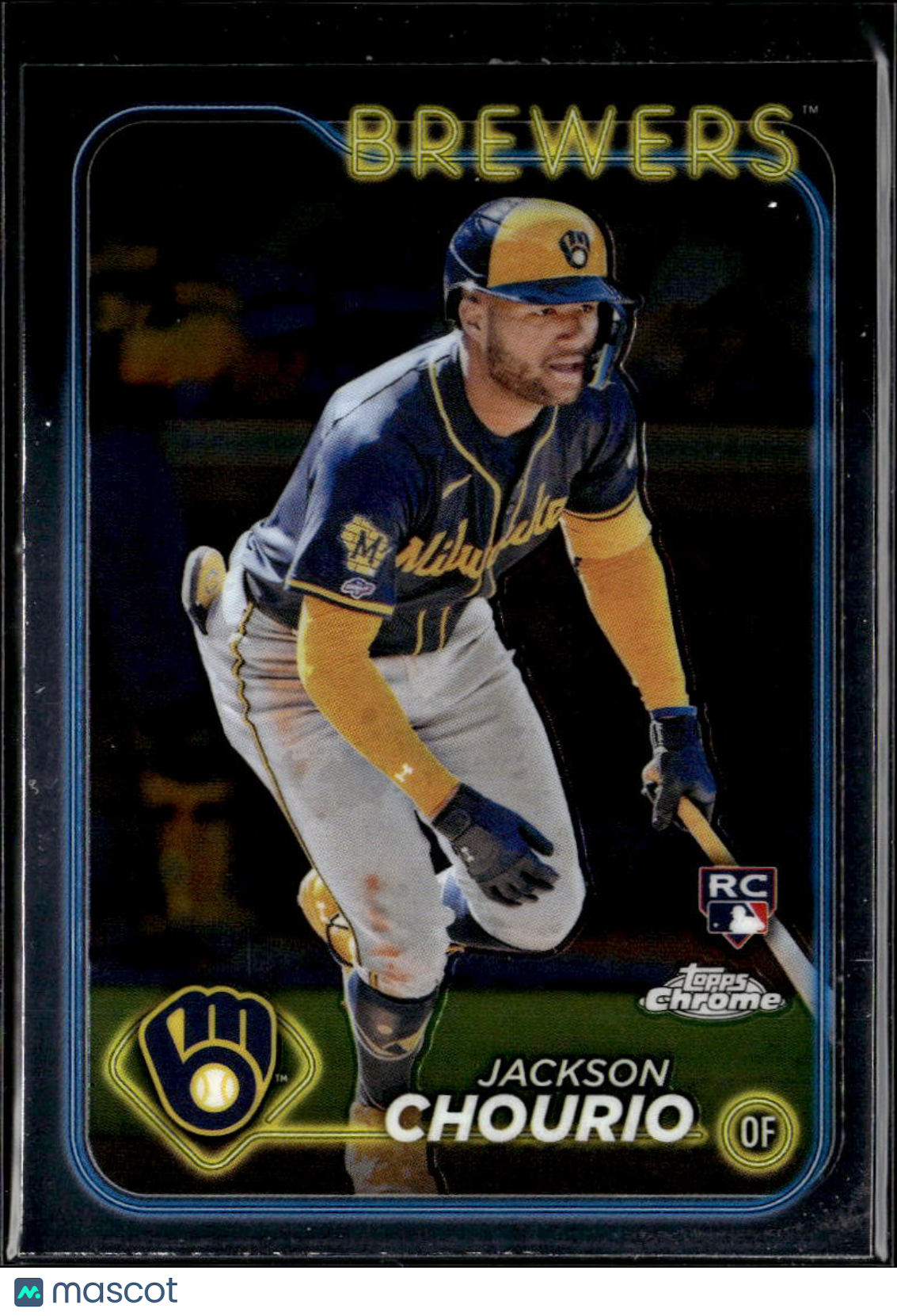 Jackson Chourio 2024 Topps Chrome Rookie RC #161 Milwaukee Brewers