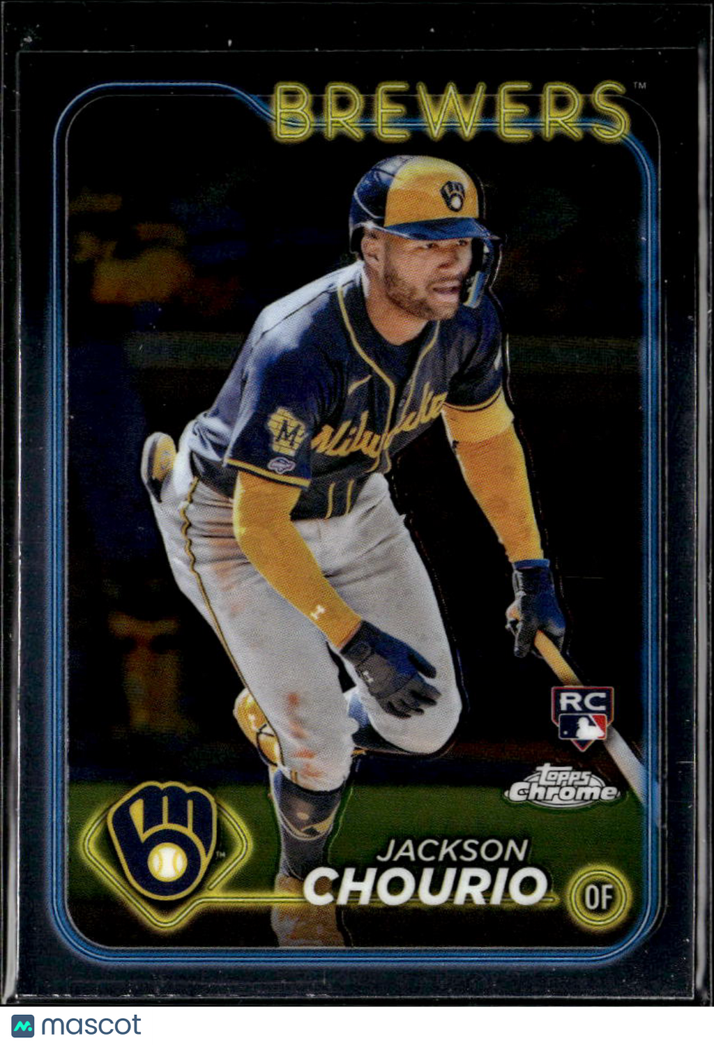 Jackson Chourio 2024 Topps Chrome Rookie RC #161 Milwaukee Brewers