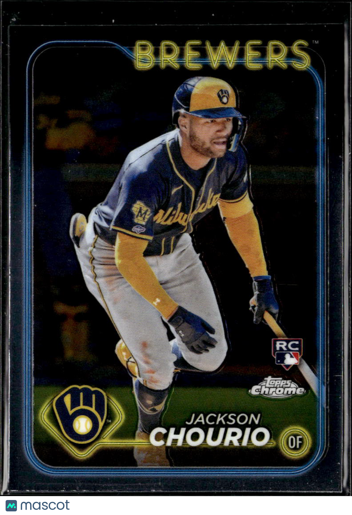Jackson Chourio 2024 Topps Chrome Rookie RC #161 Milwaukee Brewers