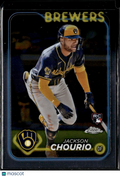 Jackson Chourio 2024 Topps Chrome Rookie RC #161 Milwaukee Brewers