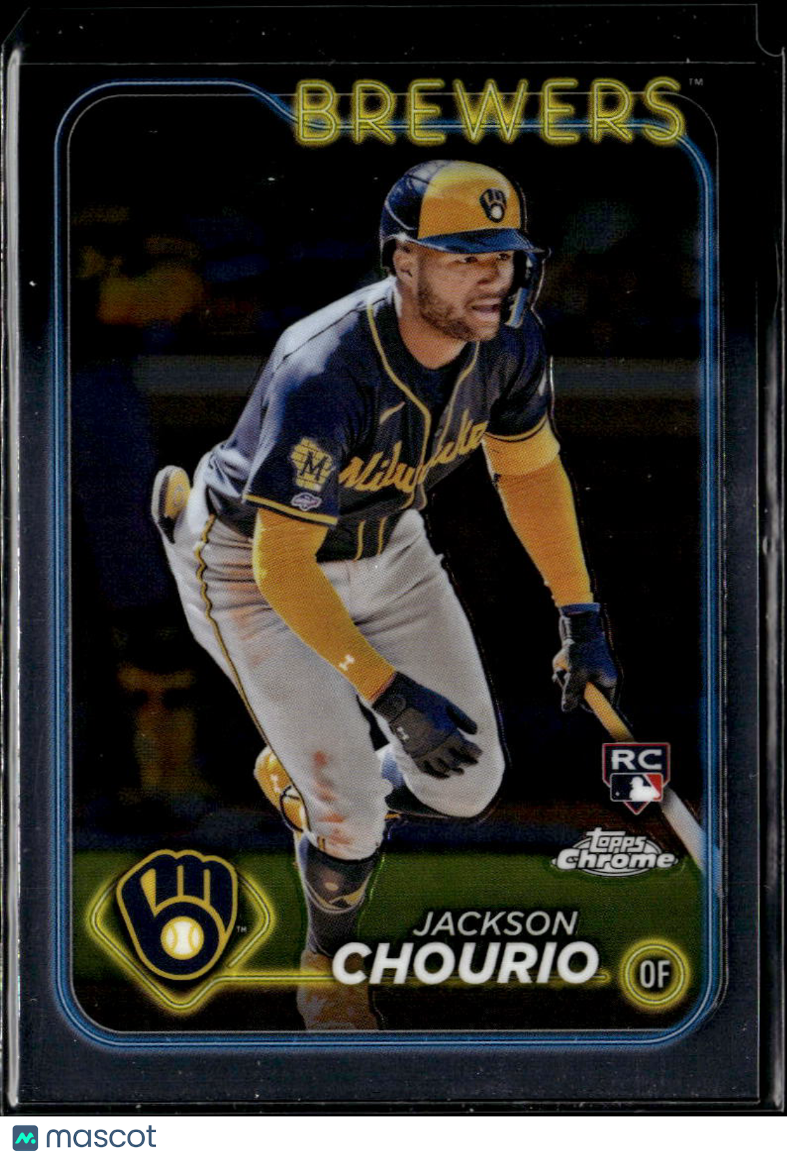 Jackson Chourio 2024 Topps Chrome Rookie RC #161 Milwaukee Brewers