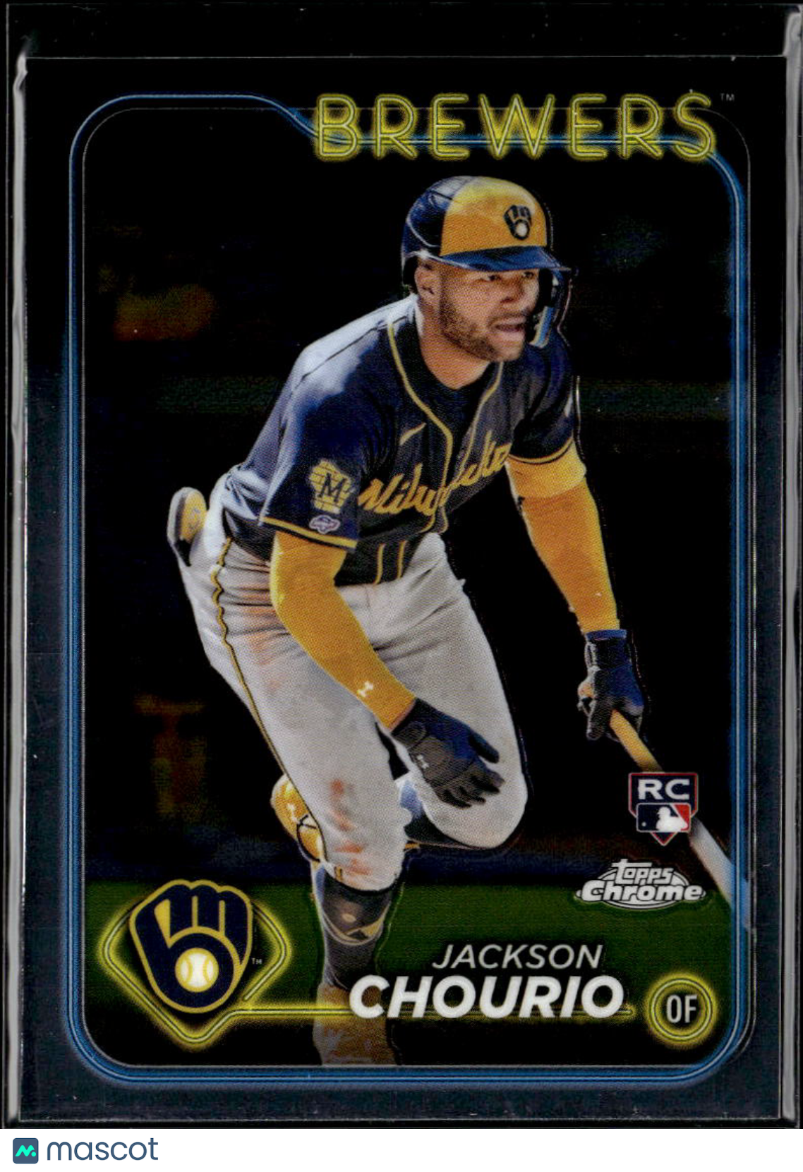 Jackson Chourio 2024 Topps Chrome Rookie RC #161 Milwaukee Brewers
